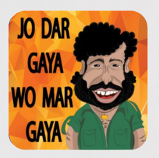 Gabbar Fridge Magnet